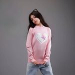 بلوز بافت دخترانه طرح دو گل